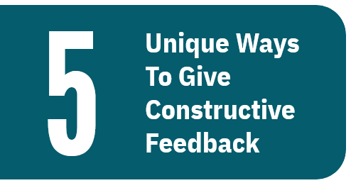 Unique Ways To Give Contructive Feedback banner image