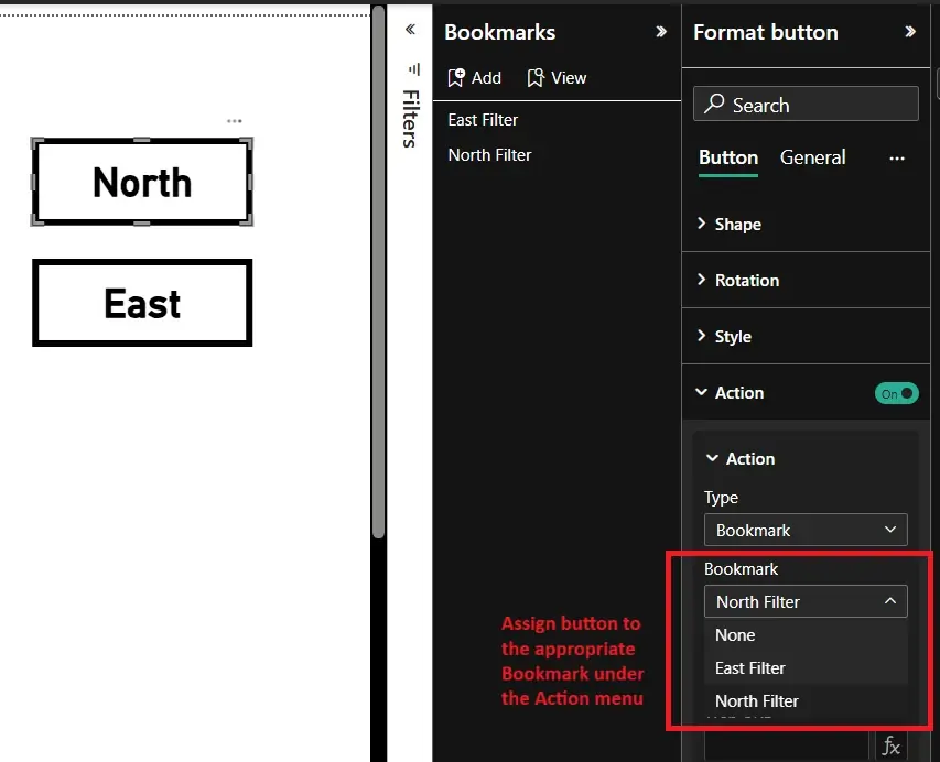 Where to change the button into a bookmark