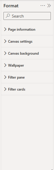 Adding an action in the format pane
