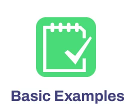 Small navigational image showing a tick box with the text