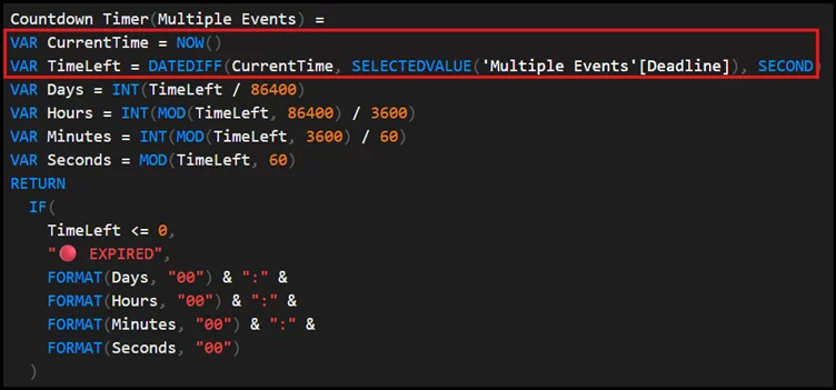 Incorporating the Measure into our DAX formula